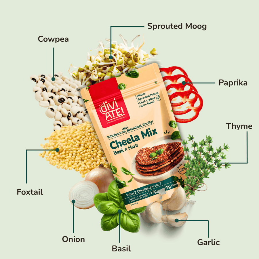 Basil & Herb High Protein Cheela Mix
