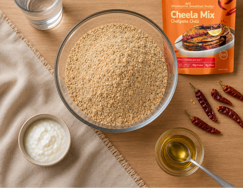 mixing the batter